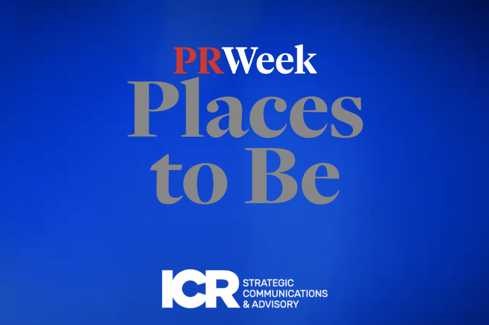 PR Week places to be - ICR