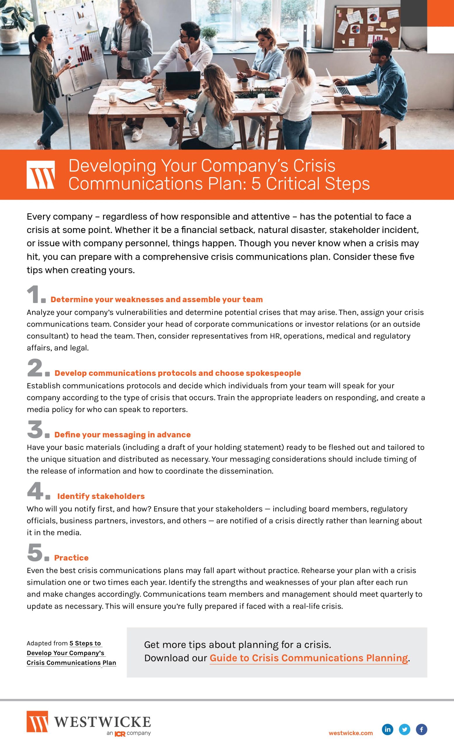 5 Steps to Develop Your Company's Crisis Comms Plan