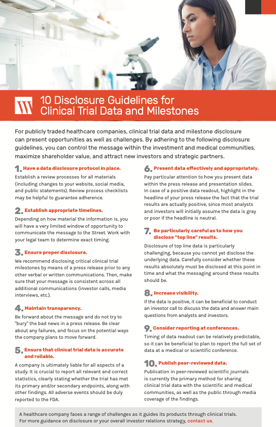 Clinical Trials Disclosure