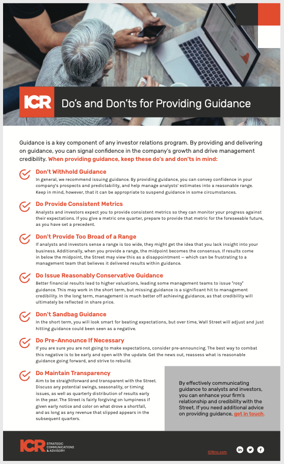 ICR Checklist Dos and Donts