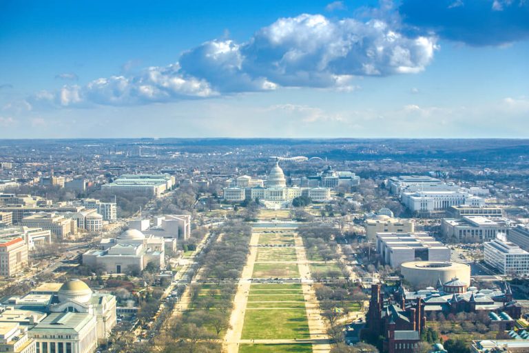 Landscape photo of National Mall with Capitol Building