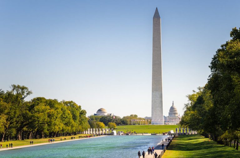 Washington DC national mall Washington monument