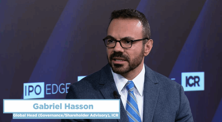 Gabriel Hasson, ICR Global Head of Governance and Shareholder Advisory