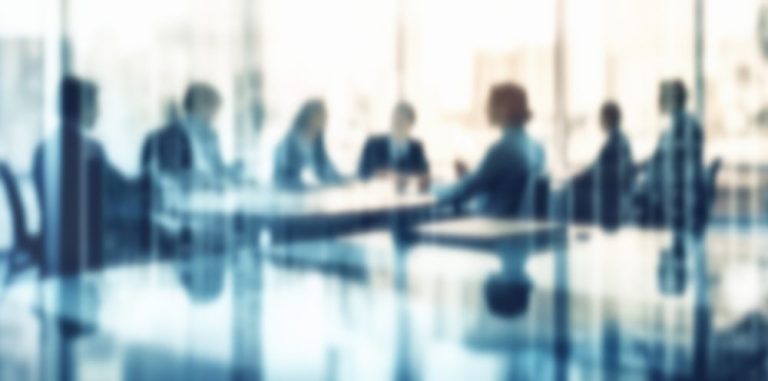 business people in corporate access meeting