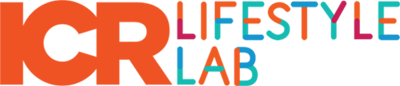 icon showing ICR logo and colorful text for Lifestyle Lab